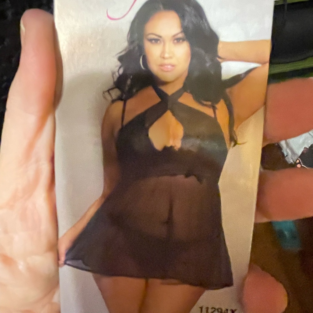 Elegant Black Sheer Babydoll Lingerie - Picture 3 of 4